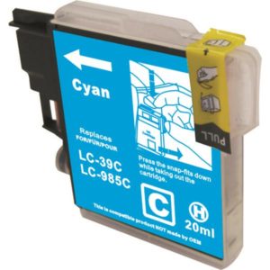 Brother LC 39 Cyan ink cartridge